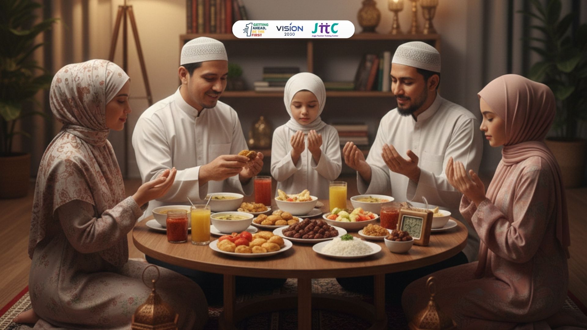 Umat Islam menjalankan ibadah puasa dan shalat tarawih di bulan Ramadhan dengan penuh khusyuk